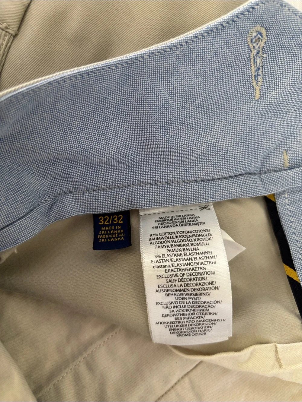 Polo by Ralph Lauren Light Cream Men's Chino Pants